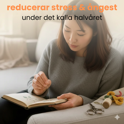 Broderingsbok - Mindre stress, mer närvaro – varje kväll