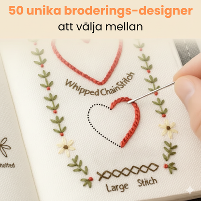 Broderingsbok - Mindre stress, mer närvaro – varje kväll